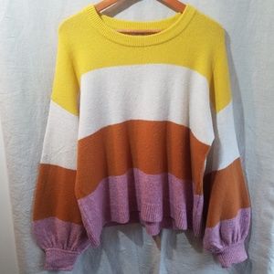 Madewell Gladwell Striped Balloon Sleeve